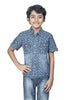 AOP PALM TREE DENIM H/S SHIRT