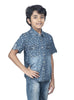AOP PALM TREE DENIM H/S SHIRT