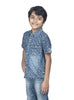 AOP PALM TREE DENIM H/S SHIRT