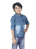 REVERSE AOP DENIM F/S SHIRT