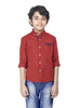 LINEN BLEND BTN DOWN F/S SHIRT