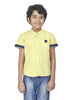 MICRO GINGAM CHINESE COLLAR H/S SHIRT