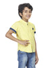 MICRO GINGAM CHINESE COLLAR H/S SHIRT