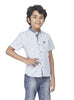 STRIPER AOP PALM TREE MANDARIN H/S SHIRT