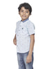 STRIPER AOP PALM TREE MANDARIN H/S SHIRT