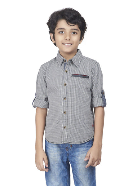 SMALL GINGAM F/S SHIRT