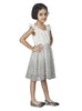 AOP POLKA/ DRESS WITH FLUTTER SLV