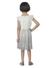 AOP POLKA/ DRESS WITH FLUTTER SLV