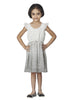 AOP POLKA/ DRESS WITH FLUTTER SLV