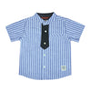 CHINESE COLLAR WITH TIE H/S TURN UP SHIRT