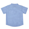 CHINESE COLLAR WITH TIE H/S TURN UP SHIRT
