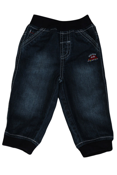 RIBBED CUT-N-SEW F/L DENIM