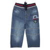 RIBBED  CUT-N-SEW F/L DENIM
