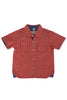 GINGAM CHECKS ORANGE H/S SHIRT