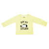 BABY KNIT SET BOYS STRIPER+AOP FRONT OPEN S/S WITH SHORTS