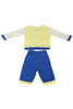 BABY KNIT SET BOYS POCKET BUNNY FRONT OPEN F/S WITH PAJAMA