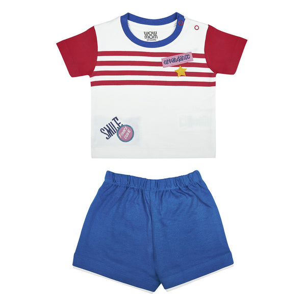 BABY KNIT SET BOYS URBAN DANCE FRONT OPEN F/S WITH PAJAMA