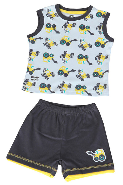 BOYS KNIT SET AOP TRUCK