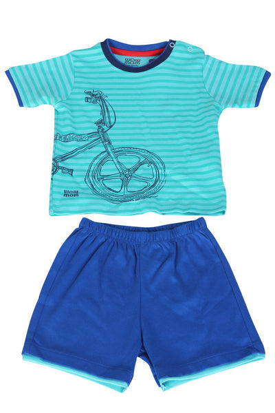 BOYS KNIT SET BOAT GRAPHIC