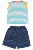 KNIT/DENIM SET BOYS LION KING R/N S/LESS WITH SHORTS