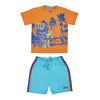 JUST FOR FUN BOYS KNIT SET H/S WITH SHORTS