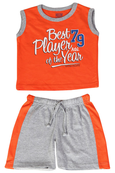 BEST PLAYER 79 BOYS KNIT SET S/L WITH SHORTS