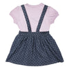 SILKY DENIM POLKA AOP DUNGREE WITH TEE