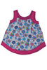 AOP MULTI FLORAL WITH POCKET SLV LESS FROCK