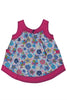AOP MULTI FLORAL WITH POCKET SLV LESS FROCK