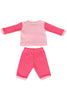 BABY KNIT SET GIRLS POLKA FRONT OPEN F/S WITH PAJAMA