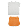 I LOVE CARROT GIRLS KNIT SET CAP SLV WITH SHORTS