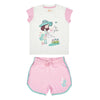 MY GARDEN GIRLS KNIT SET CAP SLV WITH SHORTS