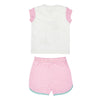 MY GARDEN GIRLS KNIT SET CAP SLV WITH SHORTS