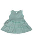 AOP HEART LAYERED S/L DRESS