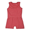 AOP POLKA SLV LESS JUMPSUIT